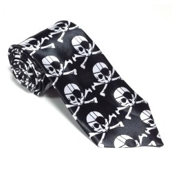 Krawat imprezowy SKULL PIRATE (108)