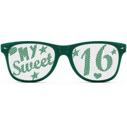 Okulary nerdy LOGO-BRYLE - My sweet sixteen - butelkowa zieleń